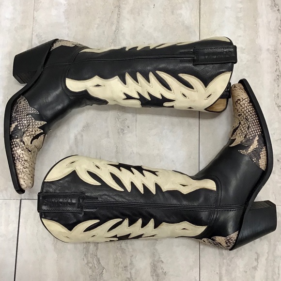 Sancho Shoes - Sancho Leather Cowgirl Boots Snakeskin Western